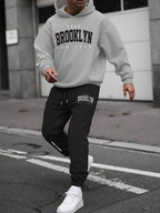 Conjunto Moletom Com Capuz E Estampa Frontal