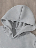 Conjunto Moletom Com Capuz E Estampa Frontal