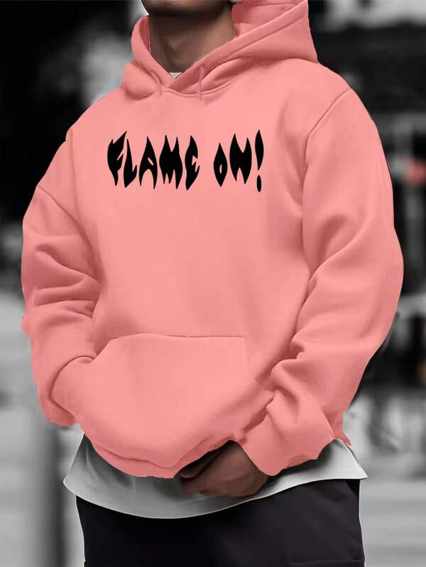 Moletom Oversized V Flame Estilo Streetwear Dark Casual