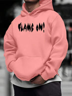 Moletom Oversized V Flame Estilo Streetwear Dark Casual
