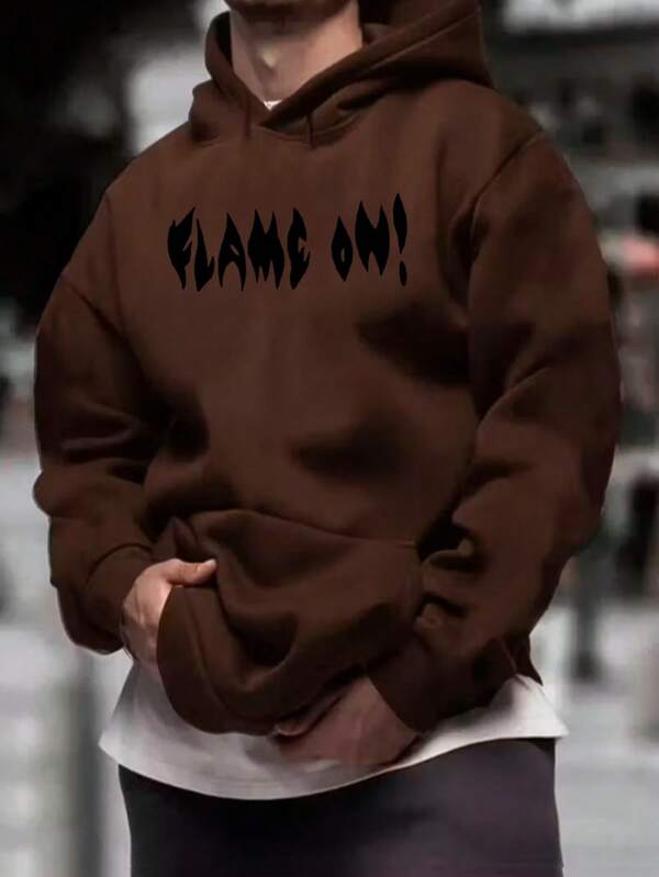 Moletom Oversized V Flame Estilo Streetwear Dark Casual