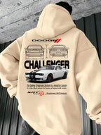 Moletom Dodge Challenger SRT Estilo Streetwear Automotivo