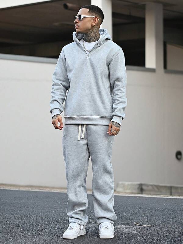 Conjunto Moletom Oversized Com Capuz Casual