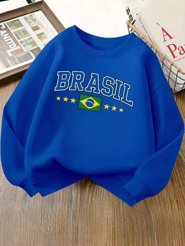Moletom Masculino Brasil Varsity Casual