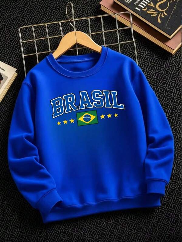 Moletom Masculino Brasil Varsity Casual