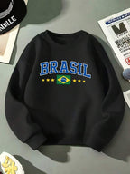 Moletom Masculino Brasil Varsity Casual