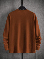 Moletom Masculino Gola Careca Com Estampa Lateral Casual