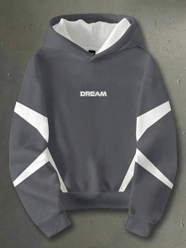 Moletom Oversized Dream Com Capuz Estilo Streetwear