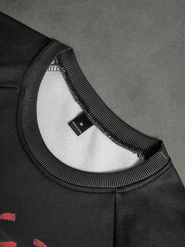 Moletom Masculino Oversized Com Recortes Streetwear Esportivo
