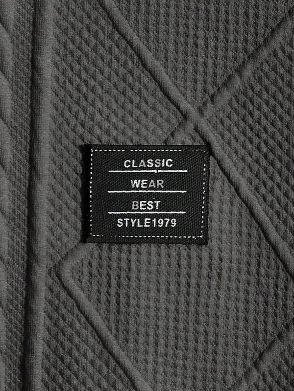 Suéter Masculino Texturizado Gola Careca Casual Elegante