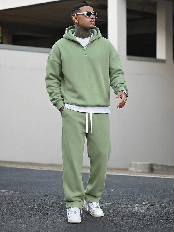 Conjunto Moletom Oversized Com Capuz Casual