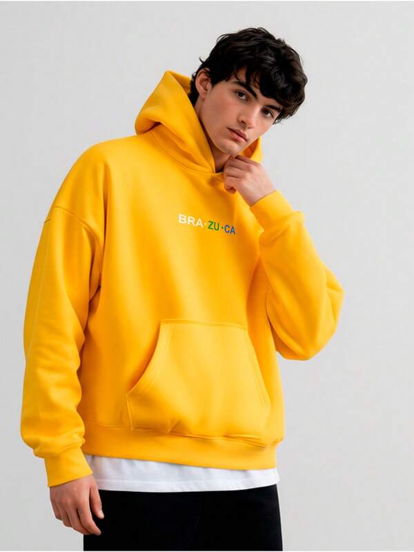 Moletom Oversized Brasil Streetwear Masculino