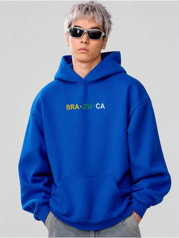 Moletom Oversized Brasil Streetwear Masculino