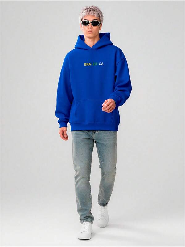 Moletom Oversized Brasil Streetwear Masculino