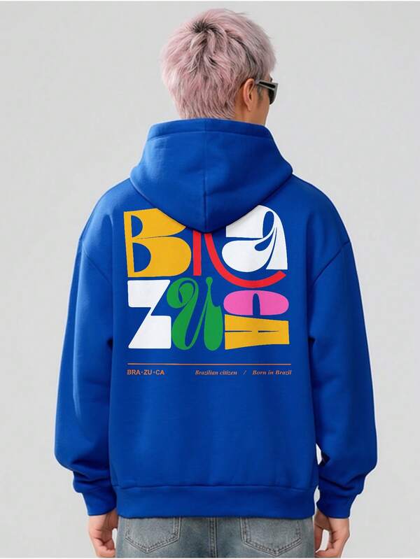 Moletom Oversized Brasil Streetwear Masculino