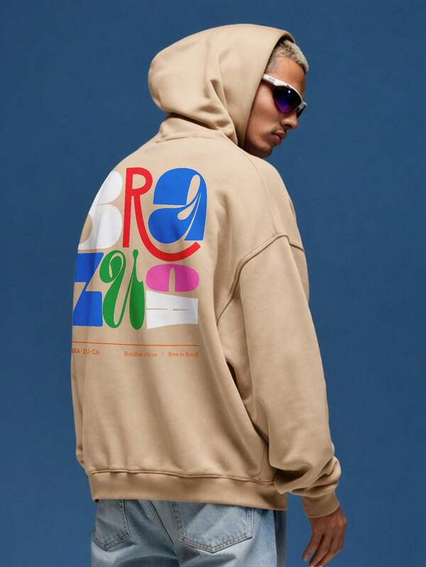 Moletom Oversized Brasil Streetwear Masculino