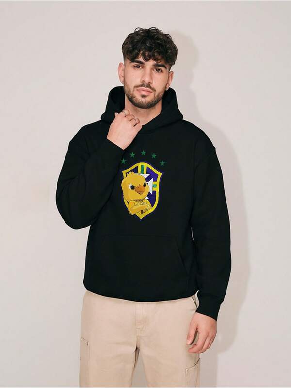 Moletom Oversized Brasil Casual Streetwear Masculino