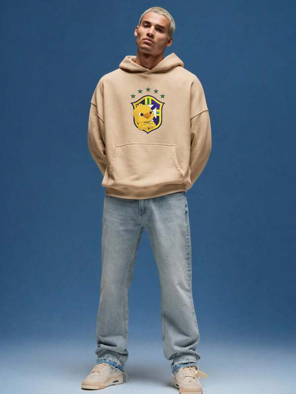 Moletom Oversized Brasil Casual Streetwear Masculino