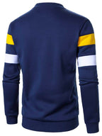 Moletom Masculino Listrado Gola Careca Casual Esportivo
