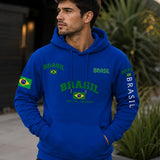 Moletom Canguru Brasil Rio Streetwear Masculino