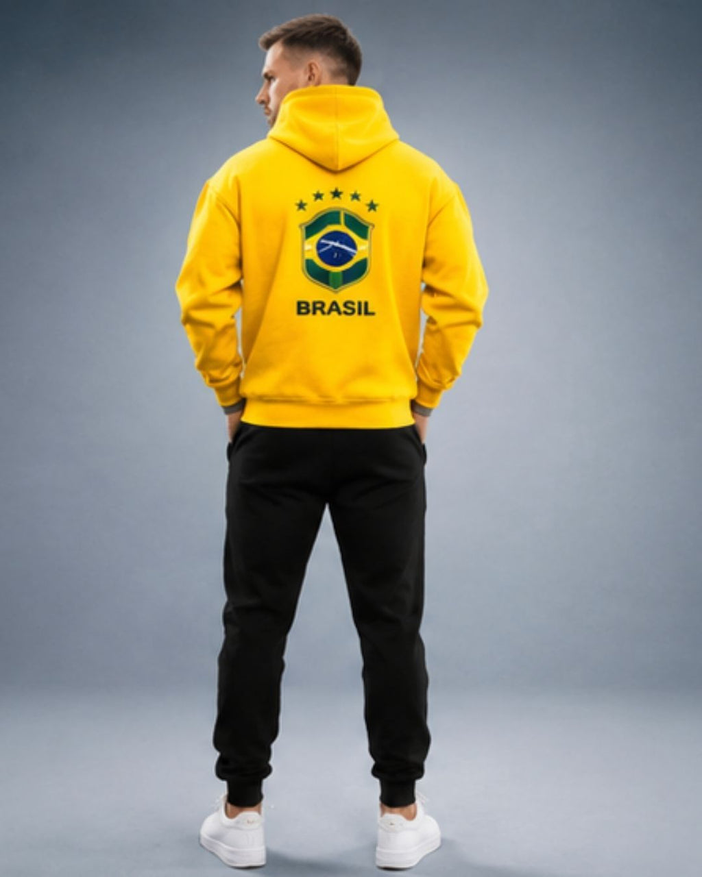 Conjunto Moletom Canguru Brasil Camisa 10 Streetwear