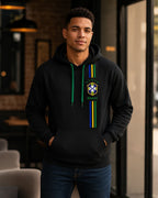 Moletom Canguru Brasil Vertical Streetwear Masculino