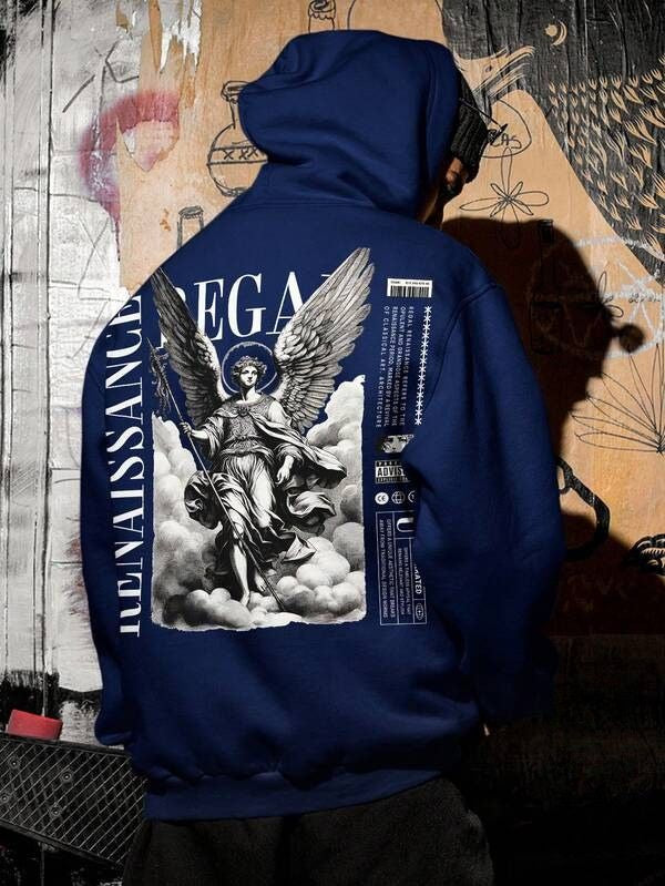 Moletom Legacy Angel Estilo Gothic Streetwear Oversized