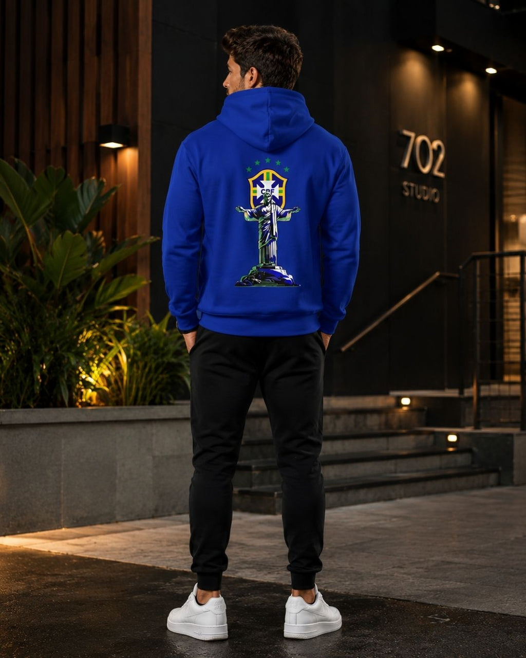 Conjunto Moletom Brasil Cristo Streetwear Masculino