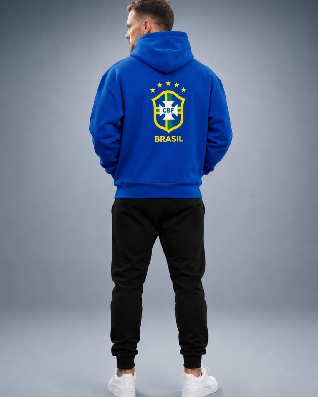 Conjunto Moletom Canguru Brasil Camisa 10 Streetwear
