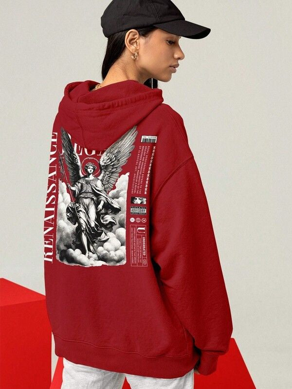 Moletom Legacy Angel Estilo Gothic Streetwear Oversized