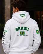 Moletom Canguru Brasil Rio Streetwear Masculino