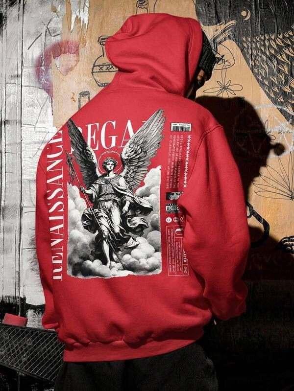 Moletom Legacy Angel Estilo Gothic Streetwear Oversized