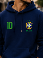 Moletom Canguru Brasil Camisa 10 Casual
