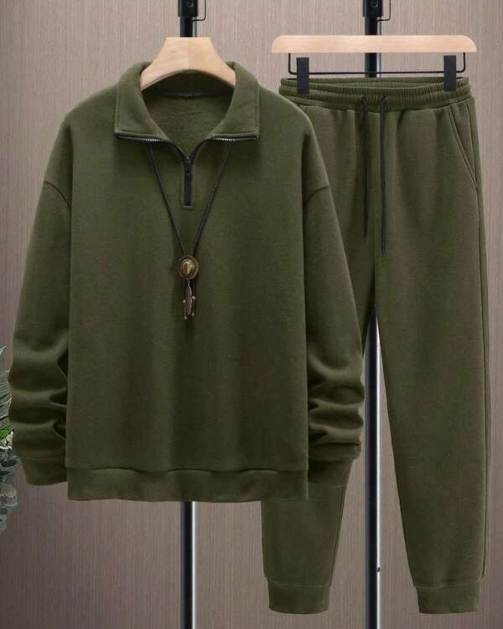 Conjunto Moletom Gola Polo Com Calça Jogger Casual