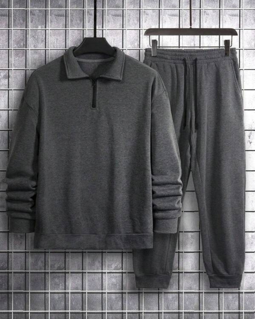 Conjunto Moletom Gola Polo Com Calça Jogger Casual