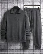 Conjunto Moletom Gola Polo Com Calça Jogger Casual